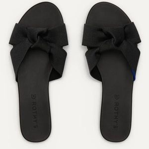 BNIB Rothy’s The Knot Black Sandals 7
